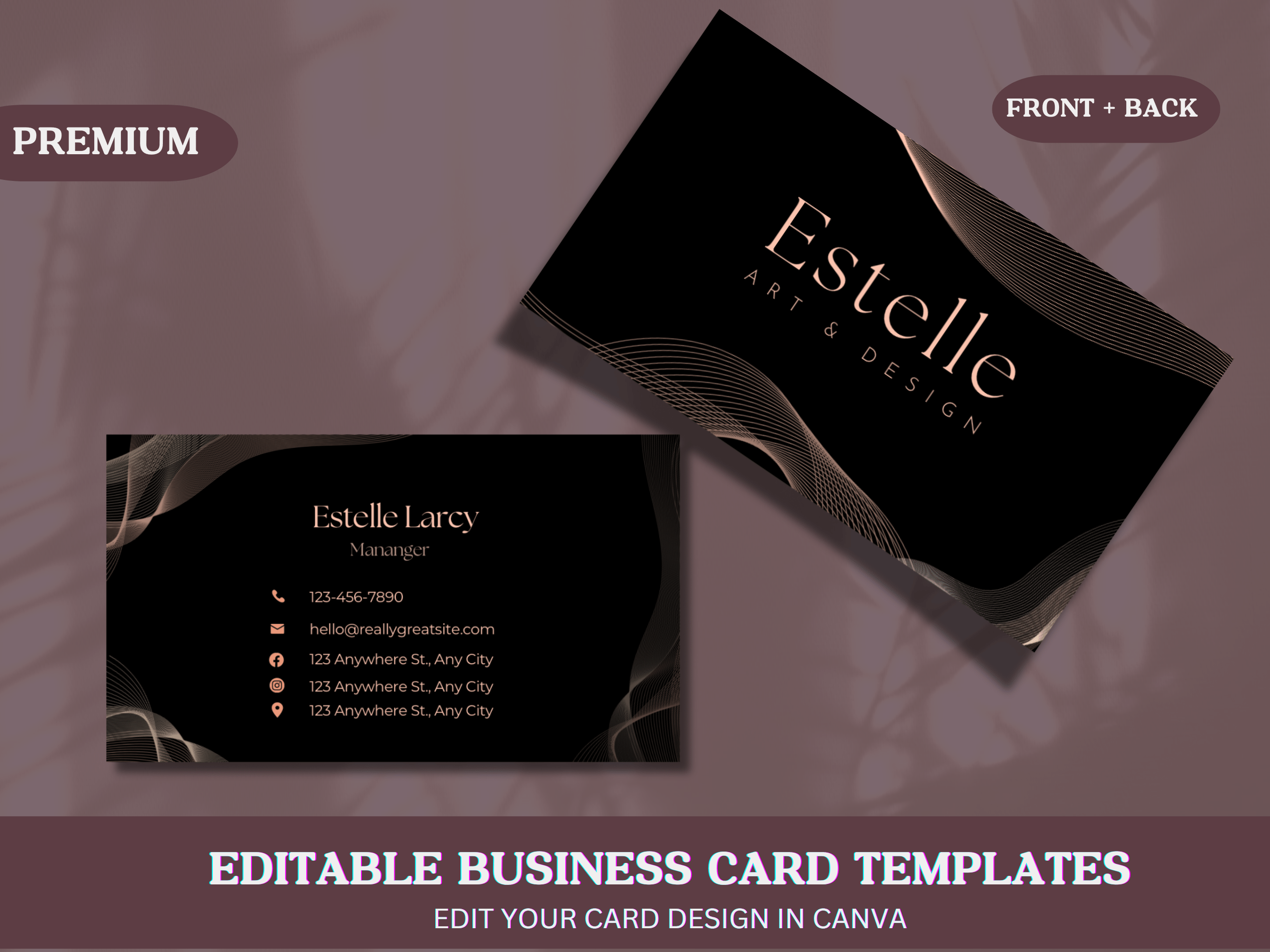 Black Business Card