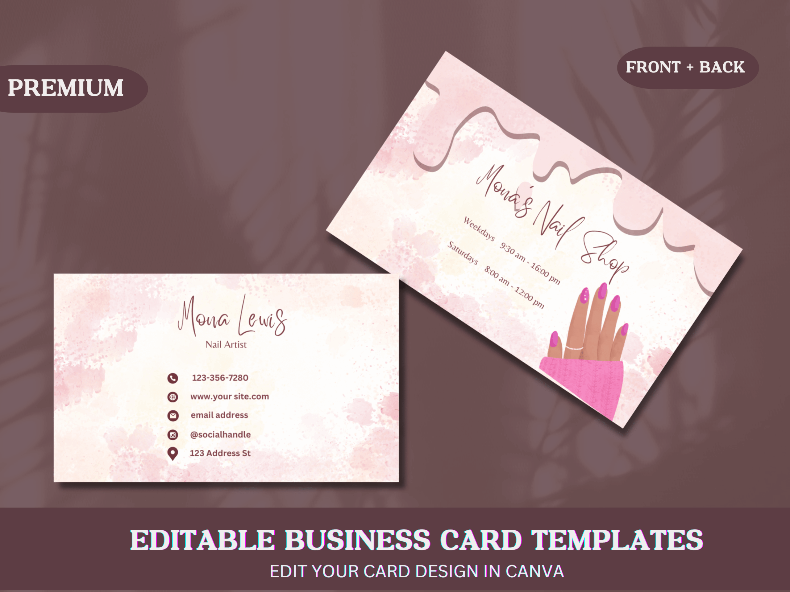 Nail Tech Business Card