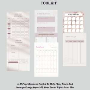 Starter Business Toolkit, Business Templates