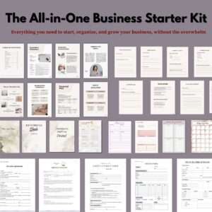 All-in-One Starter Business Toolkit, Business Templates