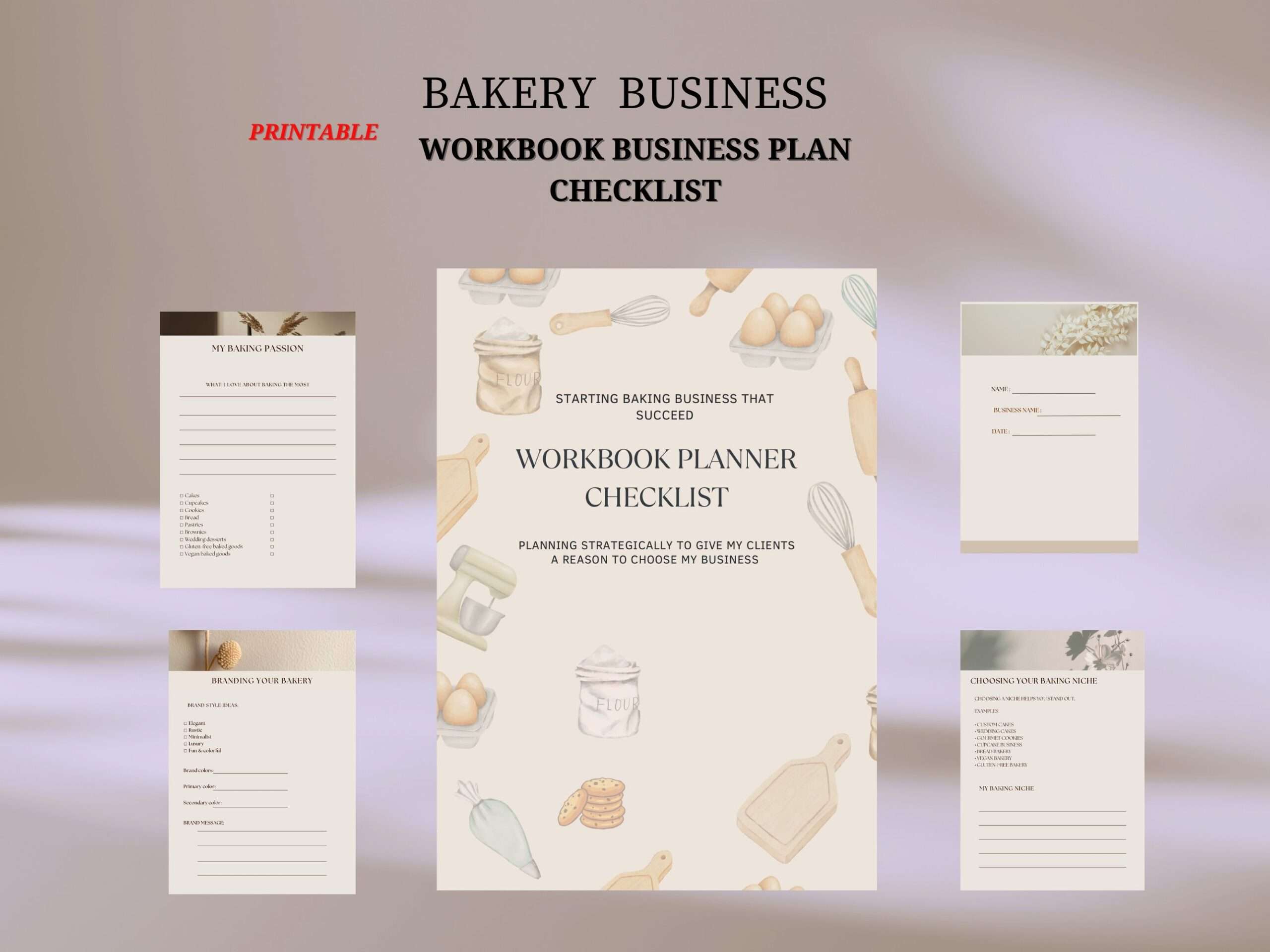 Bakery business plan workbook